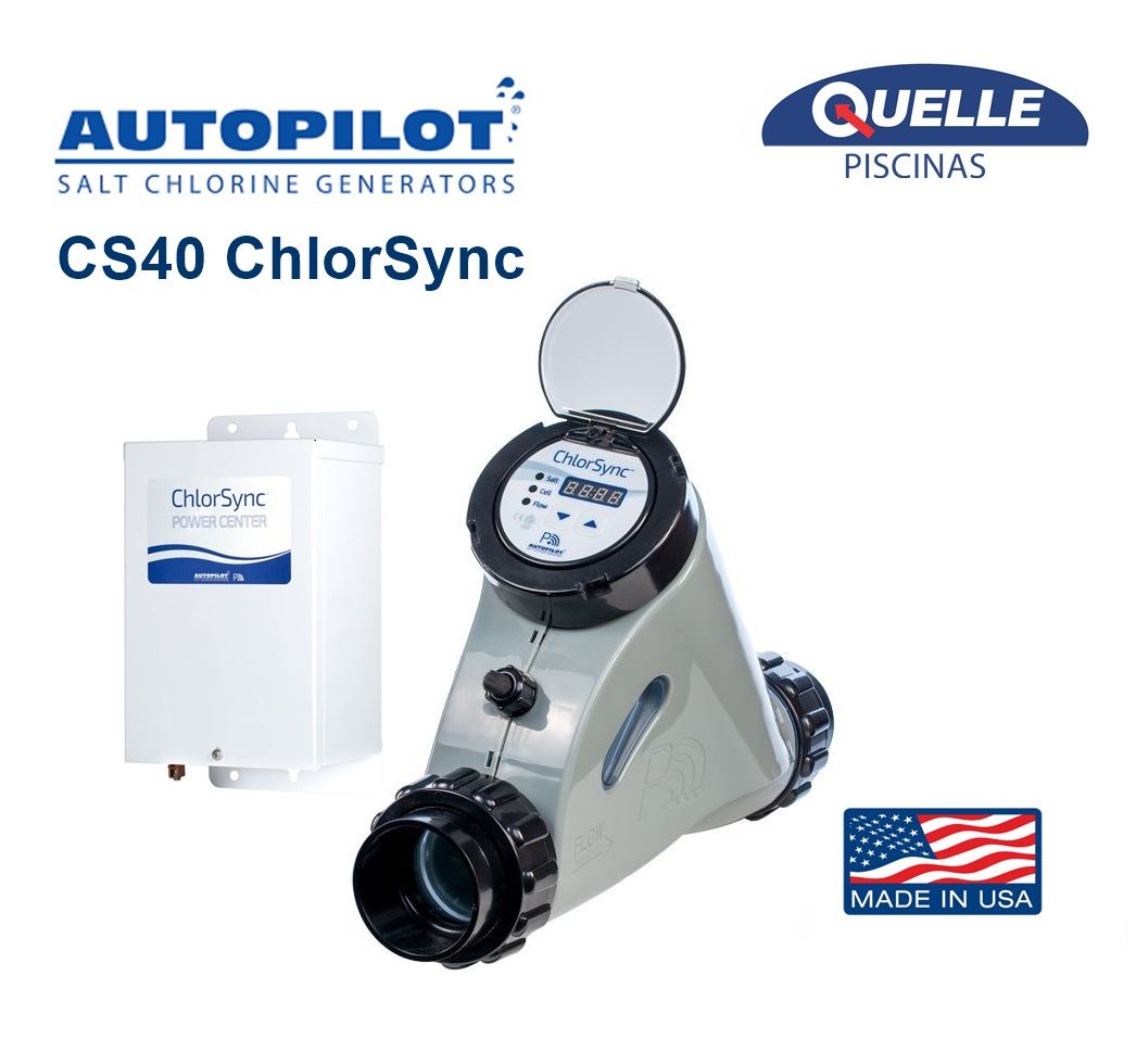 AUTOPILOT ChlorSync CS40 – Clorador Salino para Piscinas de 100.000 litros