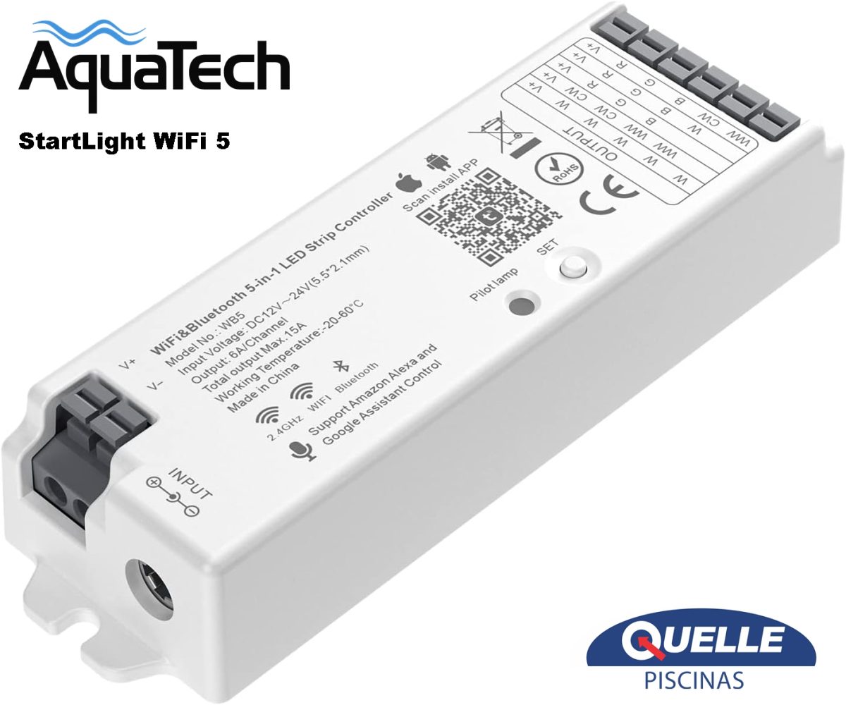 AQUATECH StarLight WiFi 5 – Controlador LED Inteligente 5 en 1