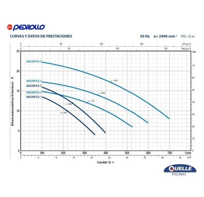 PEDROLLO Magnifica 5 de 3 HP - Bomba para piscinas