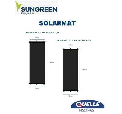 SOLARMAT SM 400 - Panel Solar Térmico para Climatización de Piscinas