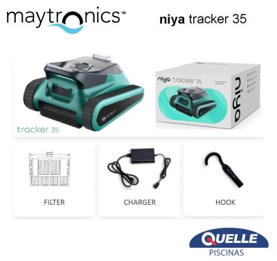 MAYTRONICS Niya Tracker 35 - Robot inalámbrico inteligente para piscinas