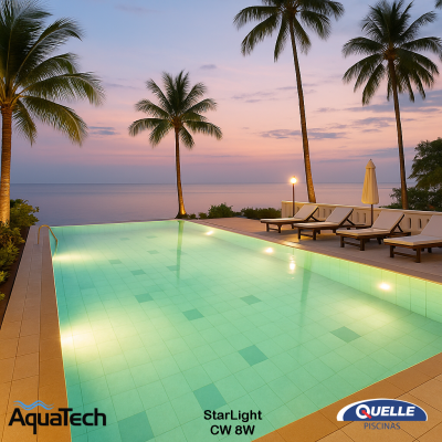 AQUATECH StarLight CW 8W -  Aplique LED Luz Blanca Cálida