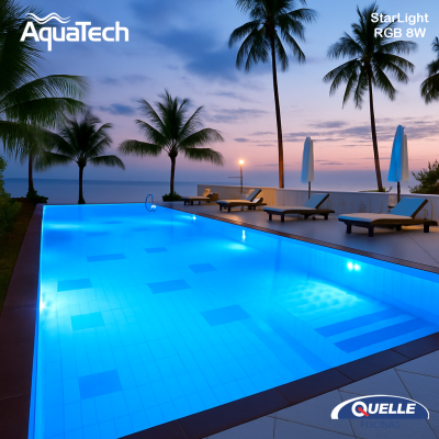 AQUATECH StarLight RGB 8W - Aplique LED RGB Inteligente para Piscinas