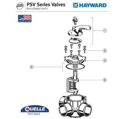 HAYWARD PSV2S2 – Válvula de 2 Vías